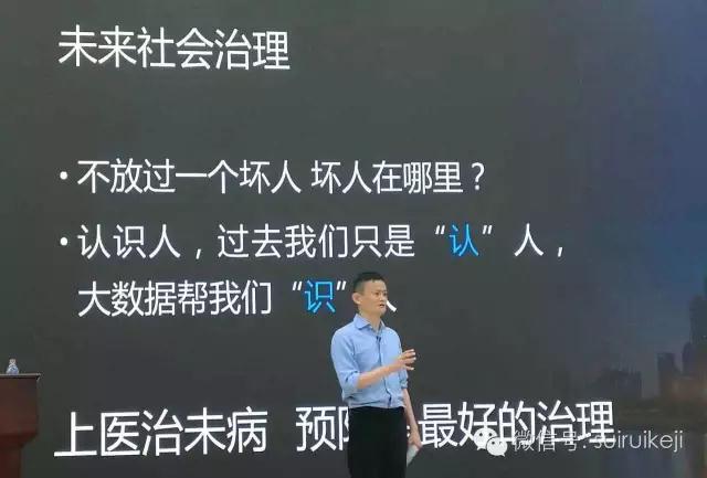 馬云講座：科技創新在未來社會治理中的作用